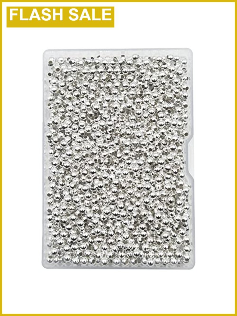1000 pcs 4mm Silver Iron Metal Round Spacer Loose Beads Jewelry Making
